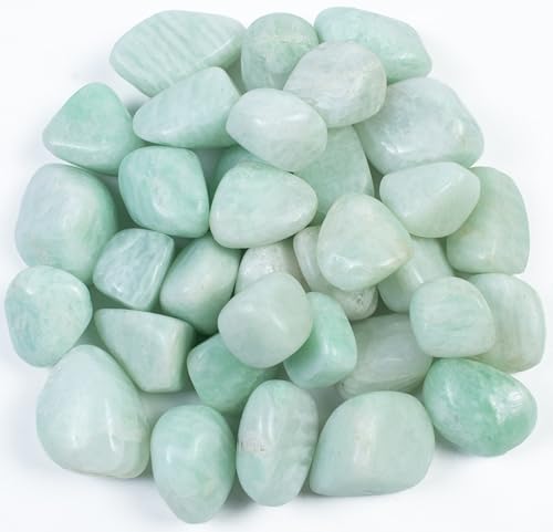 Natural Crystal Tumbled Stones Kit - 2000+ Carats for Reiki and Meditation