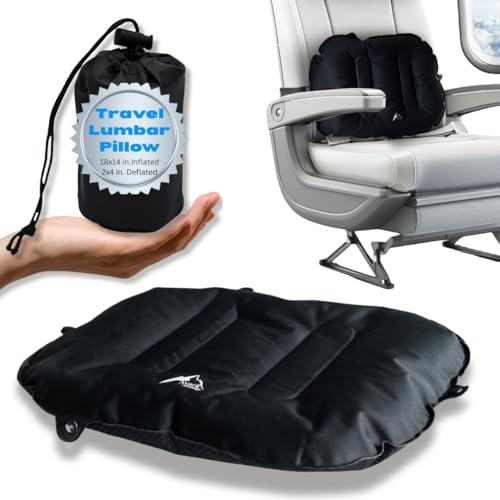Inflatable Lumbar Pillow for Travel - Ultimate Back Support