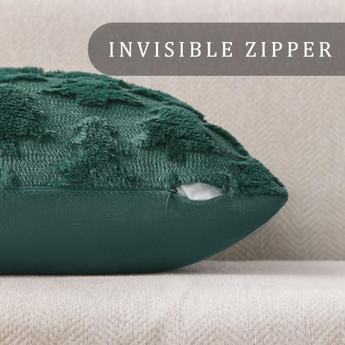 DFXSZ Green Christmas Tree Pillow Covers 26x26 Set of 2 Holiday Decor