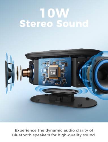 Wireless Charging Alarm Clock with Bluetooth Speaker and FM Radio