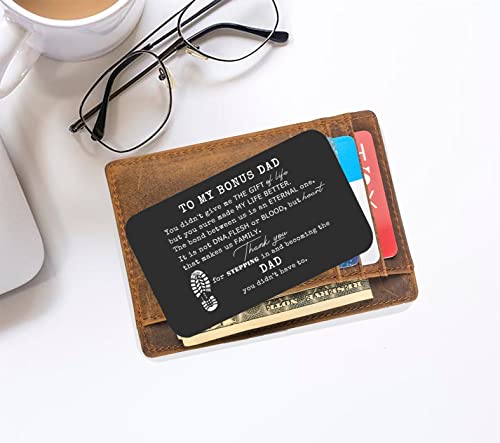 FYSIA You Didn't Give Me the Gift of Life Wallet Card for Stepdad - Father’s Day Gift (Variation 9-You Didn't Give Me the Gift of)