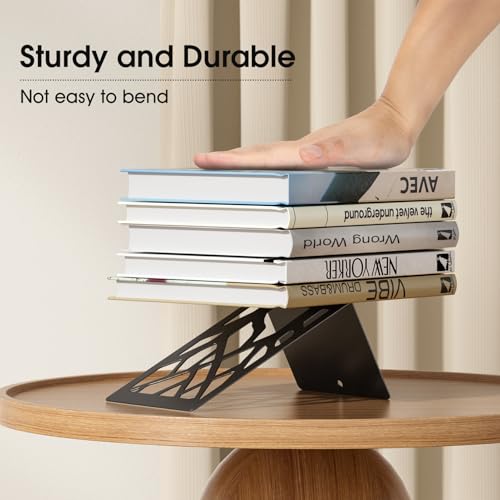 Decorative Tree Metal Bookends - Heavy Duty Non-Skid Bookends (2 Pairs)
