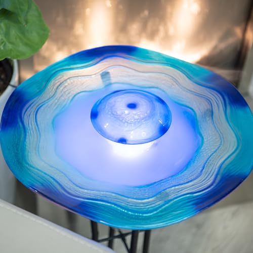 27-Inch LED Mist Floor Fountain with Adjustable Control and Humidifier