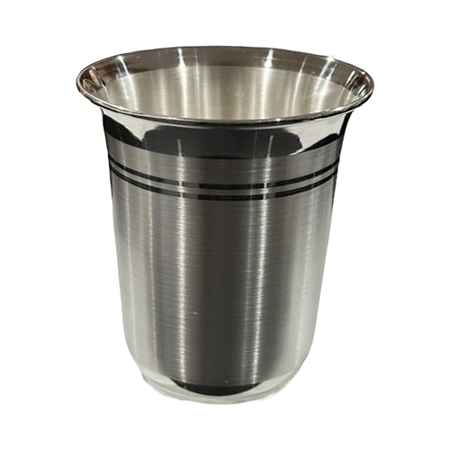 999 Pure Silver Hallmarked Glass - 2.5 Inch, 75ml Premium Silver Drinkware