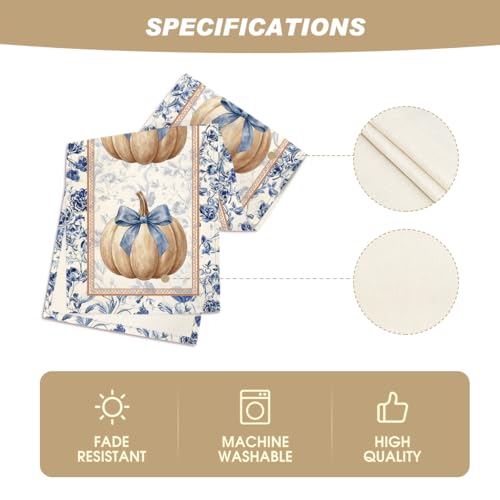 Artoid Mode 13x72 Inch Fall Table Runner Beige Polyester Home Decor