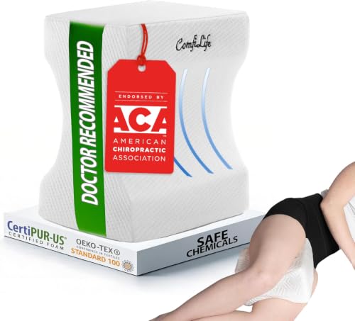 Orthopedic Knee Pillow for Side Sleepers - Pain Relief & Comfort