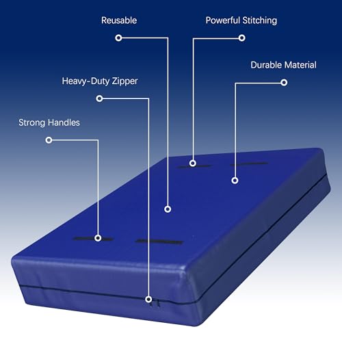 Extra-Thick Queen Mattress Bag for Moving with 8 Handles and Zipper