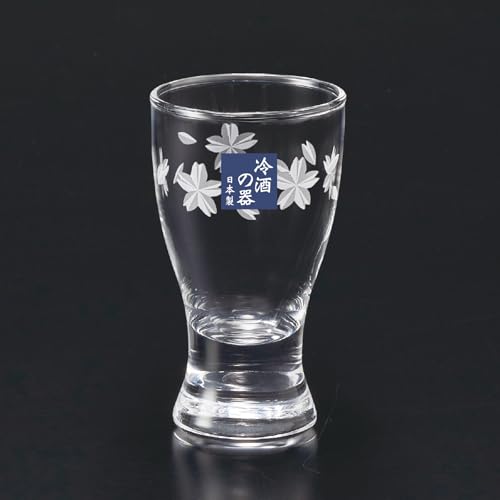 Toyo Sasaki 2.5 Fl oz Sake Glass Sakura Pattern - Cold Sake Ochoko, Dishwasher Safe