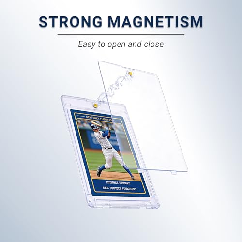12-Pack Magnetic Card Case - 35pt UV Protection Hard Plastic Holder