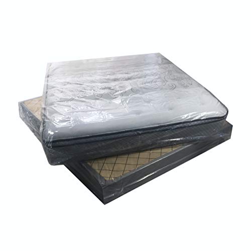 Heavy Duty Clear King Mattress Covers - 2 Pack, 76 x 15 x 104 inch