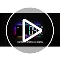YISILE 13-Inch Black Digital Wall Clock with Night Light, RGB Colors, Dual Alarms & Voice Control