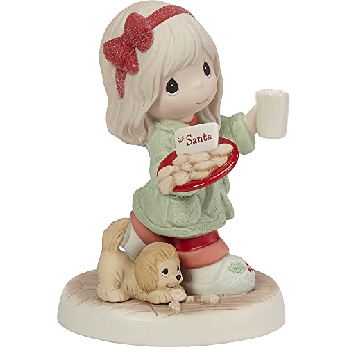 Precious Moments Santa Figurine – Hand-Painted Bisque Porcelain Christmas Keepsake