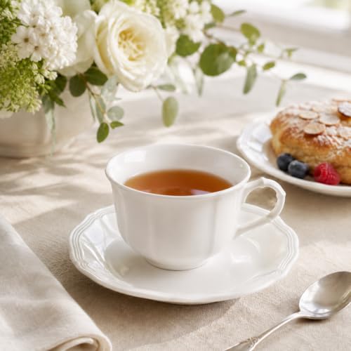 Villeroy & Boch Manoir 5.75-inch Creamy White Coffee & Tea Saucer - Classic Variation