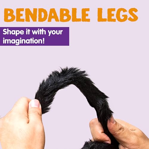 Giant Halloween Black Hairy Spiders (2 Pack) - 5 Ft Outdoor Props