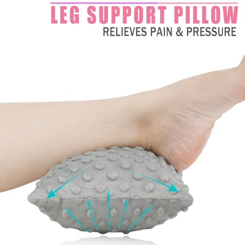 Soft Knee Pillow for Side Sleepers - 11" x 7.8" Hip Support Cushion