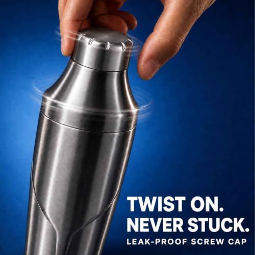 Lexenic 24oz Double Wall Stainless Steel Vacuum Insulated Martini Shaker