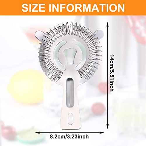 16 Pcs Stainless Steel Bar Bartender Cocktail Strainers - Perthlin
