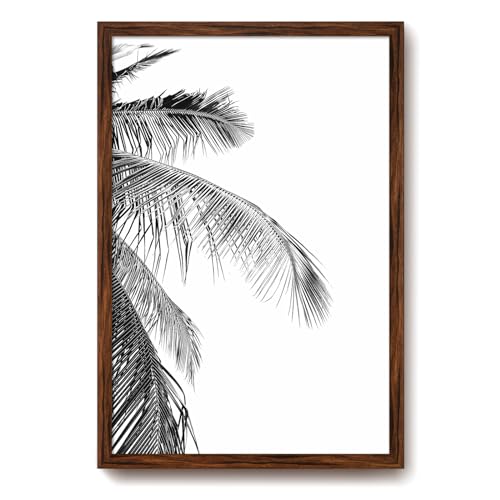 16x24 Walnut Wood Picture Frame for Artwork, Photos & Posters - Rustic Decor