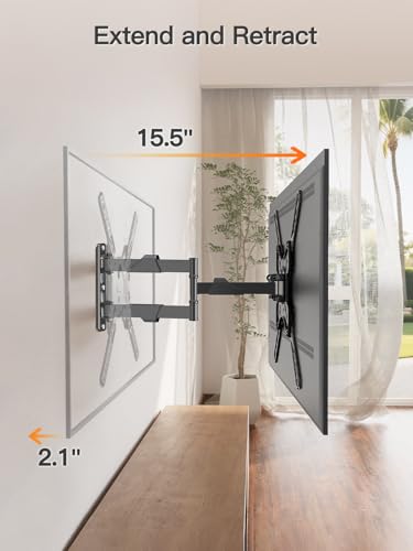 ELIVED Full Motion TV Wall Mount for 26-60 Inch TVs, VESA 400x400