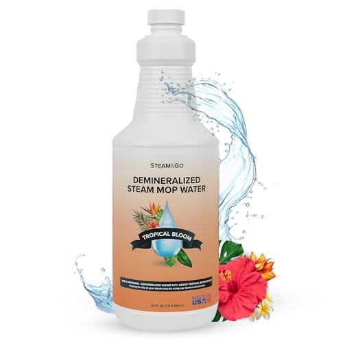 Demineralized Steam Mop Water Solution - Tropical Bloom, 32 oz
