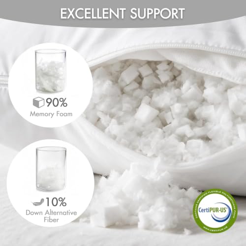 Cooling Body Pillow for Side Sleepers - 20"x54" Memory Foam