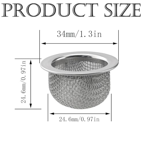 Stainless Steel Cocktail Strainer 34mm Double Mesh Filter for Bar & Home Use