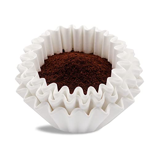 Basket Coffee Filters 8-12 Cup, Disposable Paper Filters, 100 Count