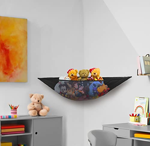 Jumbo Stuffed Animal Toy Hammock Net - 2 Pack Corner Wall Storage