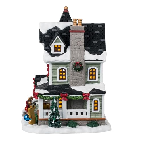 Whitbey Residence Lighted Christmas Village House with LED Illumination