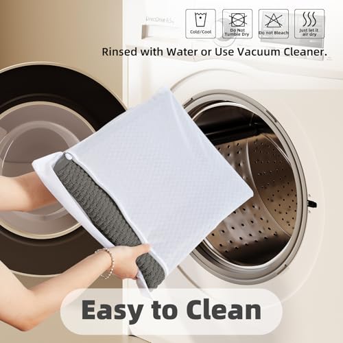 TYUU Non-Slip Bathroom Rug, Quick Dry Absorbent Bath Mat 16"x24"