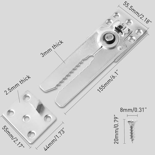 Heavy Duty Sectional Couch Connectors (2 Pack) - Steel Sofa Clamps