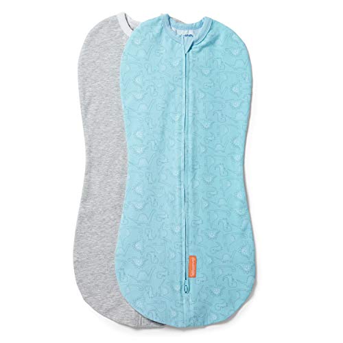 SwaddleMe Compression Baby Swaddle Pod 2-Pack - 2-Way Zipper, 0-2 Months