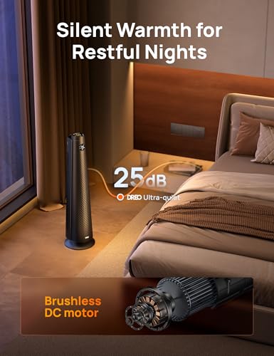 30-Inch Ceramic Space Heater with Remote and 120-Degree Oscillation