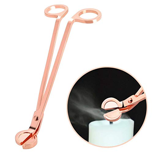 Rose Gold Candle Wick Trimmer - Durable Stainless Steel Cutter