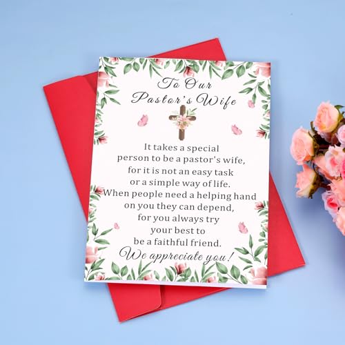Pastors Wife Appreciation Card - Christian Thank You Greeting Card