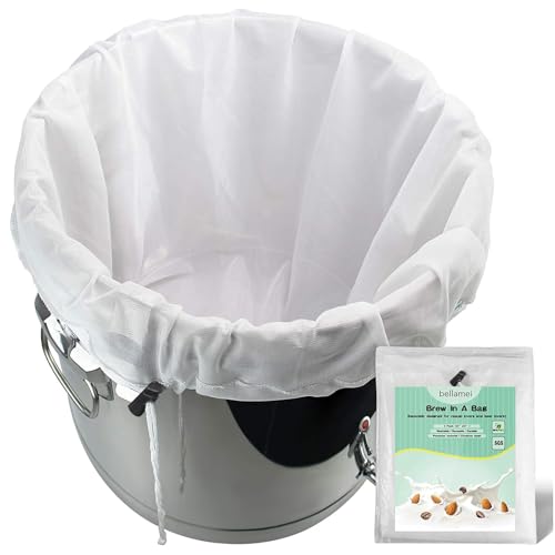 Reusable Fine Mesh Brew Bag 22x26 Inch 2-Pack for Beer and Wine
