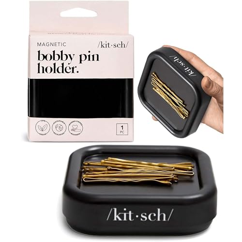 Magnetic Bobby Pin Holder - Black Hair Clip Storage Organizer