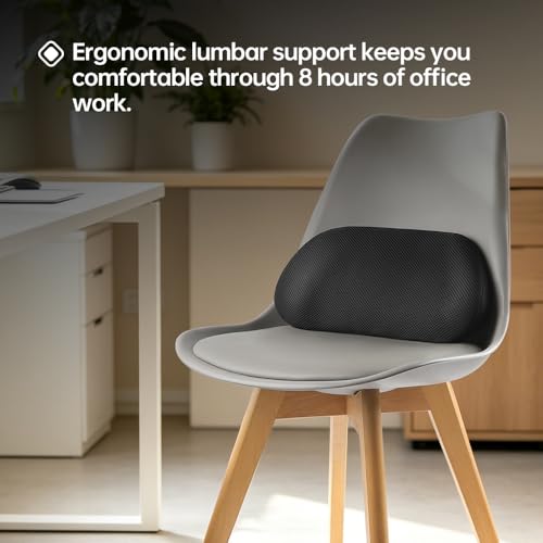 Ergonomic Lumbar Support Pillow for Car Seats - Memory Foam Back Cushion