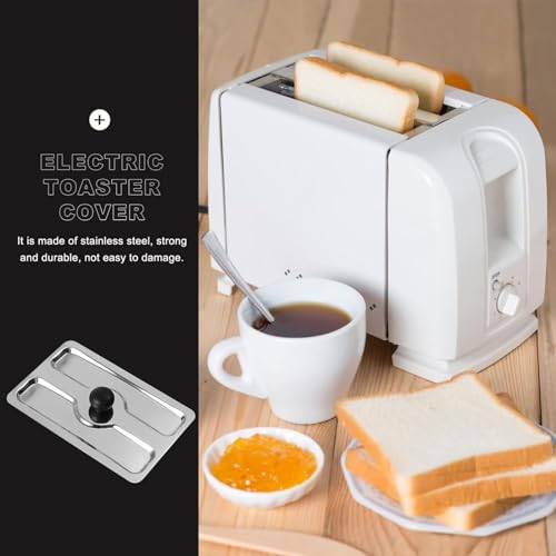 Stainless Steel Toaster Dust Cover - Protective Bread Maker Lid