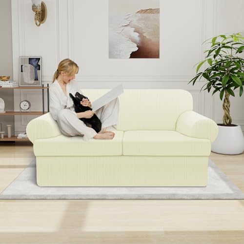 Waterproof Loveseat Cover Set - Stylish Slipcovers for 2-Seater Sofa