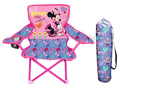 Kids Foldable Camping Chair with Carry Bag - Portable Outdoor Seat