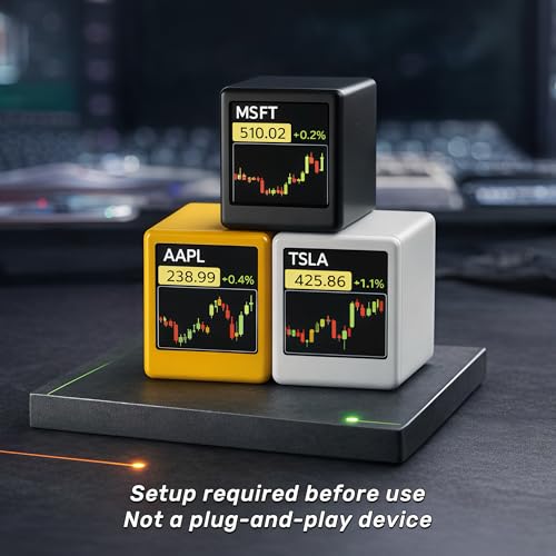 Real-Time Crypto and Stock Market Ticker Display with Weather and Clock