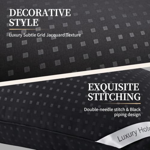 Standard Size Cooling Bed Pillows Set of 4 - Soft Down Alternative