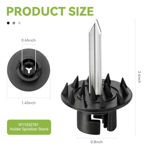 Spiralizer Vegetable Skewer Pin for Mixer Attachment, Durable Replacement