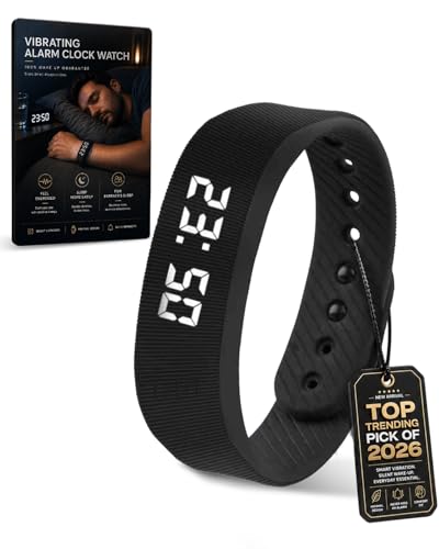 Silent Vibrating Alarm Clock Wristband for Deep Sleepers - Digital Watch