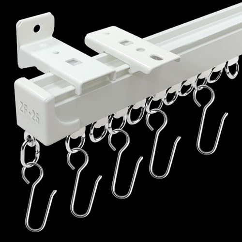 9ft Aluminum Curtain Track System for Ceiling or Wall Mount