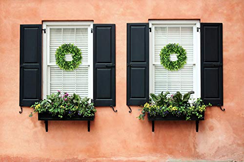 10-Inch Artificial Boxwood Wreath – Small Green Leaf Wreath for Home Decor