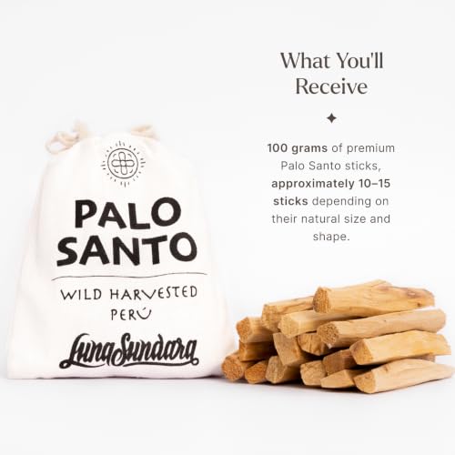 Peruvian Palo Santo Sticks 100g - Natural Smudging Wood for Energy Cleansing