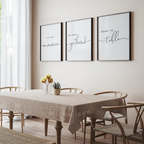 3-Piece Farmhouse Memories Around The Table Wood Wall Art Sign Set