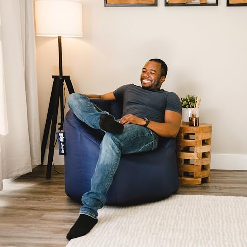 Structured Bean Bag Chair for Reading & Gaming - Durable Easy-Clean Seat